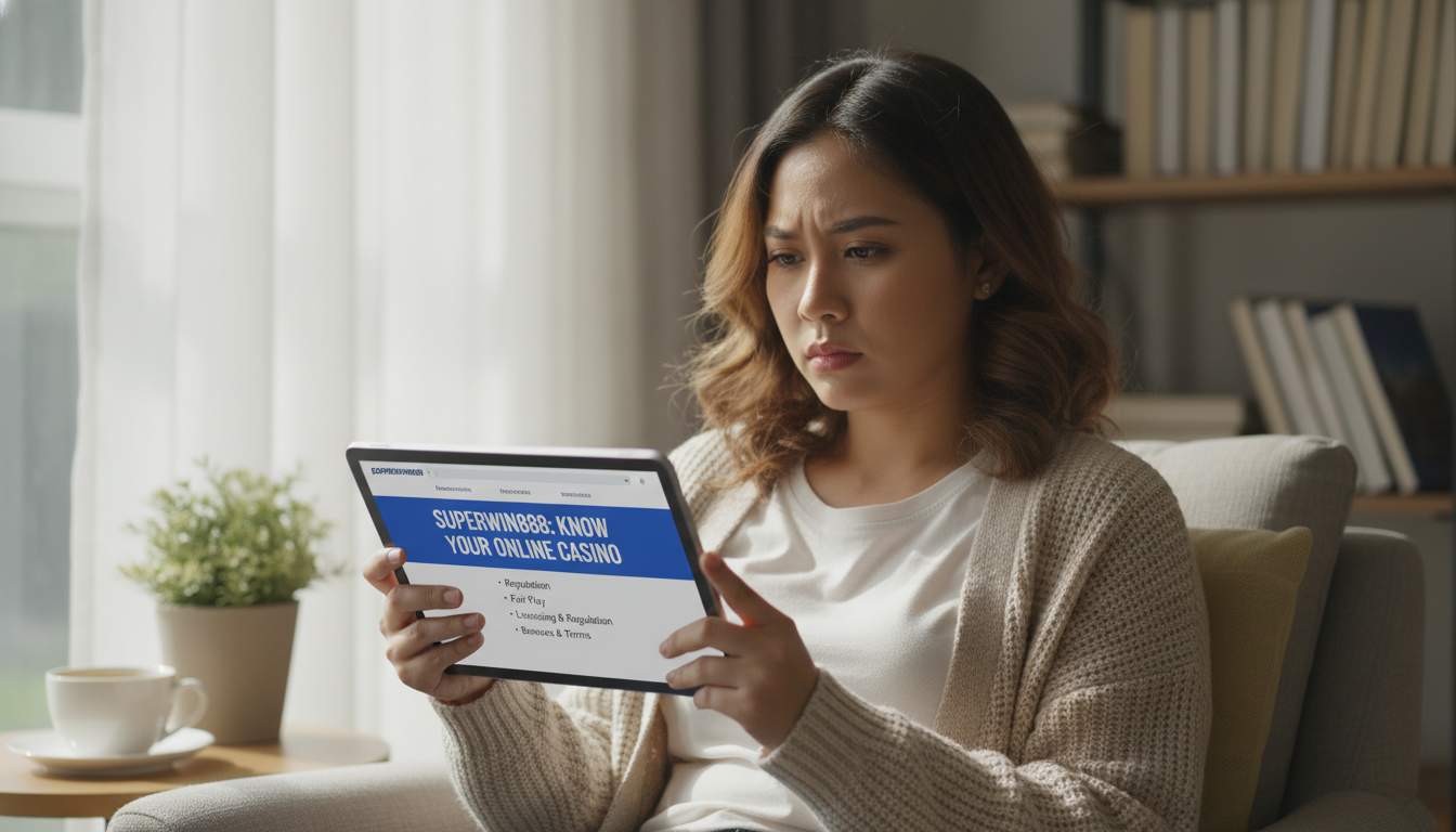 About SuperWin888 Filipino woman learning about online casino